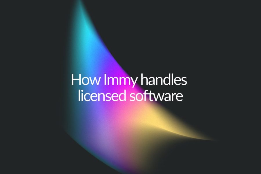 How Immy handles licensed software Titlecard